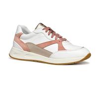 Geox D BULMYA A, Scarpe da Ginnastica Donna, White/Lt Coral, 39 EU