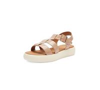 Geox D CAMALEI B, Sandalo Piatto Donna, Caramel, 41 EU