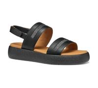 Geox D CAMALEI C, Sandalo Piatto Donna, Black, 39 EU