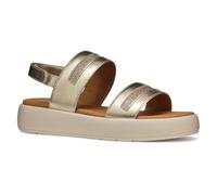 Geox D CAMALEI C, Sandalo Piatto Donna, Lt Gold, 39 EU