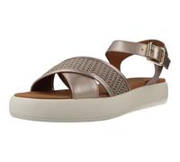 Geox D CAMALEI F, Sandalo Piatto Donna, Champagne, 36 EU