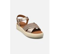 Geox D CAMALEI F, Sandalo Piatto Donna, Champagne, 37 EU