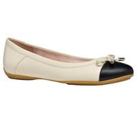 Geox D Charlene C, Ballerina Donna, Papyrus/Black, 36 EU