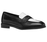 Geox D Cloridie A, Moccasin Donna, Nero Bianco, 35 EU