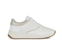 Geox D Cristael D, Scarpe da Ginnastica, White Lt Gold, 39 EU