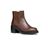 Geox D Damiana E, Stivale alla Caviglia Donna, Marrone Scuro, 36 EU