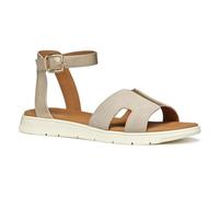 Geox D DANDRA B, Sandalo Piatto Donna, Lt Gold/Lt Taupe, 35 EU