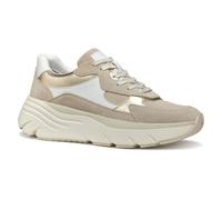 Geox D DIAMANTA B, Scarpe da Ginnastica Donna, White/Lt Taupe, 38 EU