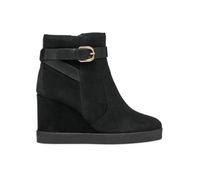 Geox D Elidea Wedge A, Stivale alla Caviglia Donna, Nero, 41 EU