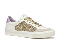 Geox D EMMELENY Sneakers da Donna Bianche Ottiche/Oro Chiaro - EUR 38
