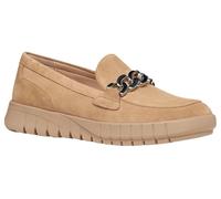 Geox Donna D FLEXTRIDE A Moccasin, Beige, 39 EU