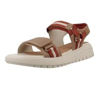 Geox Sandalo da donna D FLEXTRIDE S C Wedge, beige/mattone, 39 EU