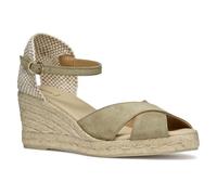 Geox D GELSA Low A, Sandalo con Zeppa Donna, Musk, 38 EU
