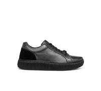 Geox D Graisy G, Scarpe da Ginnastica Donna, Dk Grey Black, 40 EU