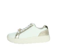 Geox D Graisy G, Scarpe da Ginnastica Donna, White Lt Taupe, 34.5 EU