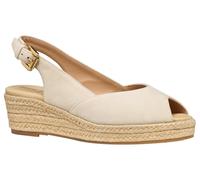 Geox D IBERIDE A, Sandalo con Zeppa Donna, Lt Taupe, 36 EU