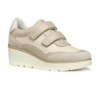 Geox D ILDE A - Scarpe da Ginnastica Donna, Papyrus/Lt Taupe,