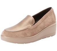 Geox D Ilde B, Moccasin Zeppe Donna, Dk Taupe Lead, 40 EU