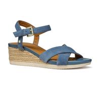 Geox D ISCHIA Corda B, Sandalo con Zeppa Donna, Avio, 36.5 EU