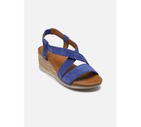 Geox D Ischia Corda A, Sandalo con Zeppa Donna, Blue, 39 EU