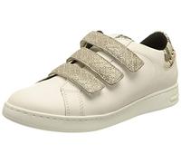 Geox D Jaysen A, Sneaker Donna, off White Dk Beige, 37 EU