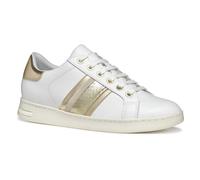 Geox D Jaysen E, Scarpe da Ginnastica Donna, White/Lt Gold, 36 EU