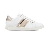 Geox Donna D Jaysen ESneaker, Bianco Lt Gold, 10.5 UK
