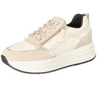 Geox D Kency B, Scarpe da Ginnastica Donna, Beige Lt Taupe Cream, 35 EU