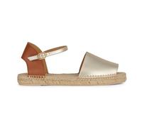 Geox D Lampedusa B, Sandali con Zeppa Donna, Gold Cognac, 40 EU