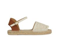 Geox D Lampedusa C, Sandali con Zeppa Donna, Sand Cognac, 37 EU