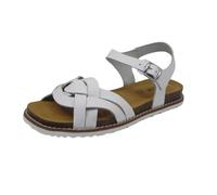 Geox D Leuca A, Sandali Piatti Donna, Bianco, 38 EU