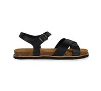 Geox D Leuca D, Sandali Piatti Donna, Nero, 37 EU