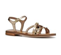 Geox D MADDALUSIAC D, Sandalo Scorrevole Donna, Lt Gold, 39 EU