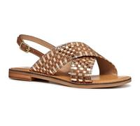 Geox Sandalo piatto da donna D Maddalusiac N, cammello/bronzo, 41 EU