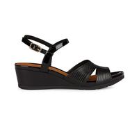 Geox D Marykarmen A, Sandali con Zeppa Donna, Nero, 37 EU