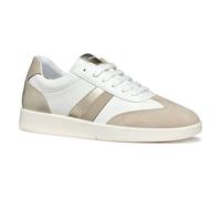 Geox D MELEDA B, Scarpe da Ginnastica Donna, White/Lt Taupe, 36 EU