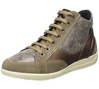 Geox D Myria A, Sneakers Donna, Beige Dk Beige, 35 EU