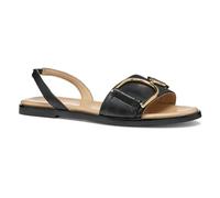 Geox D NAILEEN A, Sandalo Scorrevole Donna, Black, 38.5 EU