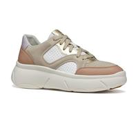 Geox D Nebula 2.0 X B, Scarpe da Ginnastica Donna, White/Nude, 37 EU