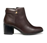 Geox D New Asheel, Stivale alla Caviglia Donna, Marrone Scuro, 39.5 EU