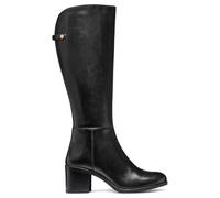 Geox D New Asheel, Stivali Alti al Ginocchio Donna, Nero, 36 EU