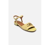 Geox D New Eraklia 15, Sandali Piatti Donna, Giallo lt, 40 EU