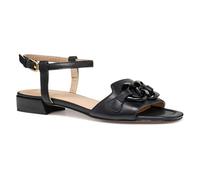 Geox D New ERAKLIA 15 D, Sandalo Scorrevole Donna, Black, 41 EU