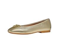 Geox D New Palmaria F, Balletto Flat Donna, Lt Gold Cream, 39 EU