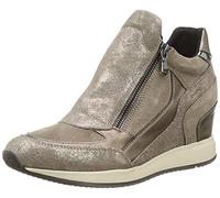 Geox D Nydame A, Sneakers Donna, Dark Beige, 40 EU