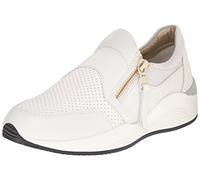 Geox D OMAYA A - Scarpe da Ginnastica Basse Donna, Bianco (Whitec1000), 36 EU