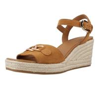 Geox D Panarea C, Sandali con Zeppa Donna, Cognac, 36 EU