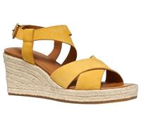 Geox D Panarea D, Sandali con Zeppa, Giallo, 40 EU