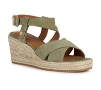 Geox D Panarea, Sandali espadrillas Donna, Verde (Pistachio), 38 EU