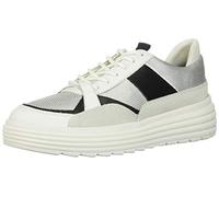 Geox D Phaolae B, Scarpe da Ginnastica Basse Donna, Argento (Silver/off Wht C0628), 36 EU